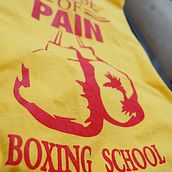 "House of pain" Boxing school.. Street Art, and Calligraph project by Human Factory - 09.05.2016