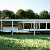 Proyecto final Farnsworth house . Architecture, Interior Architecture, Design, Lighting Design, Interior Design, Furniture Design, Making, Photograph, Traditional illustration & Infographics project by Marc Poncelas Antunez - 09.05.2016