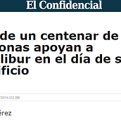 Crónica para EFE: Más de un centenar de personas apoyan a Excálibur. Un proyecto de Escritura de Ángela Pérez Álvarez - 07.10.2014