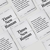 Times New Roman | Specimen. Editorial Design, Graphic Design, T, and pograph project by Dario Trapasso - 09.15.2016