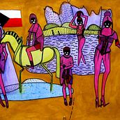 la bandera ilustracion. Un proyecto de Bellas Artes, Diseño e Ilustración tradicional de Erika Kovarikova - 16.09.2016