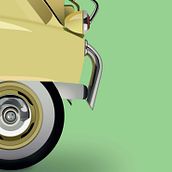 Isetta 300. Art Direction, and Traditional illustration project by Jazmín Da Silva - 05.12.2015