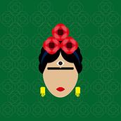 Frida Flat. Fine Arts, Art Direction, and Traditional illustration project by Jazmín Da Silva - 05.05.2015