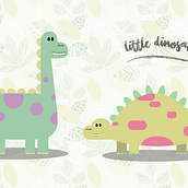 Little Dinosaur . Design & Ilustrație tradițională de Sonia Medina Malón - 09.20.2016