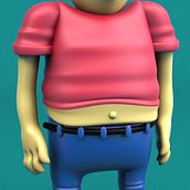 gordo playero . 3D, Animation, Design, and Character Design project by Agust_n_Garc_a - 09.21.2016