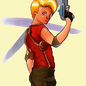 Action Girl Ein Projekt aus dem Bereich Design von Figuren und Traditionelle Illustration von V BB - 22.09.2016