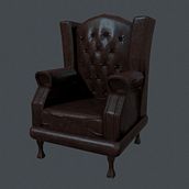 chesterfield chair . 3D, and Game Design project by Carolina - 05.29.2016