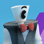 Mi Proyecto del curso: Diseño de personajes en Cinema 4D: del boceto a la impresión 3D. Animation, and Character Design project by Luis Saavedra - 10.03.2016