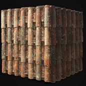 PBR Procedural Roof Tiles. 3D project by Carlos Sánchez Muñoz - 10.04.2016