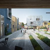 Residencia de estudiantes en Tarragona. 3D, Architecture, Interior Architecture, Photograph, Photograph, and Post-production project by Phrame - 10.31.2015