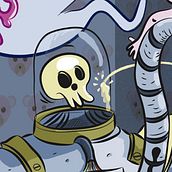 Robots secuestradores. Fine Arts, Character Design, and Traditional illustration project by Jujo Fosfenos - 10.08.2016
