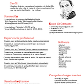 CV. Un proyecto de Publicidad de Antonio Rodríguez García - 17.10.2016