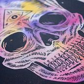 Skull engraved. Arts, Crafts, Fine Arts, Art Direction, Design, and Traditional illustration project by David Ayuso - 10.23.2016