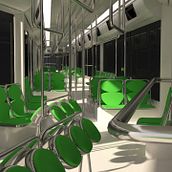 metro. 3D, Arquitetura, e Arquitetura de interiores projeto de Alejandro Guerra Herrera - 25.10.2016
