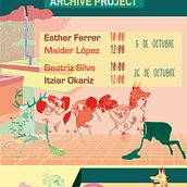Cartel "Proyecto Archivo" para la Universidad del Pais Vasco Ein Projekt aus dem Bereich Bildende Künste, Kalligrafie, Grafikdesign und Traditionelle Illustration von Raquel Requejo - 04.11.2016