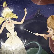 Cinderella - Acuarela Digital. Artes plásticas e Ilustração tradicional projeto de Enrique Fortes Enríquez - 07.11.2016