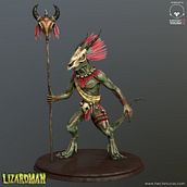 Lizardman. 3D, Animation, Game Design, To, Design, and Character Design project by Hector Lucas - 01.30.2016