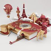 LA VUELTA AL MUNDO EN 80 DÍAS. 3D project by Conspiracystudio - 10.14.2016