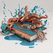 20.000 LEGUAS DE VIAJE SUBMARINO. 3D project by Conspiracystudio - 10.13.2016