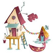 Visual Development House of Lake. Un proyecto de Animación, Arquitectura e Ilustración tradicional de Lydia Sánchez Marco - 15.11.2016