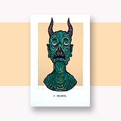 Monstruos Diabólicos Ein Projekt aus dem Bereich Design, Grafikdesign, Traditionelle Illustration und Siebdruck von Elrayo rodríguez - 16.11.2016