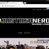La nunca bien ponderada JUSTICIA NERD. Comic project by Fernando Ilabaca - 10.31.2016