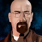 Heisenberg│Breaking Bad │Ilustración . Fine Arts, Design, Graphic Design, Traditional illustration, and Painting project by Ema Vivas - 11.28.2016