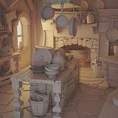 The Hansel and Gretel's kitchen Ein Projekt aus dem Bereich 3D und Animation von Carlos Saez Martinez - 03.03.2016