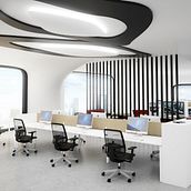 Oficinas para HAWORTH. 3D, Interior Design, Furniture Design, and Making project by Raquel Palomar - 04.30.2015