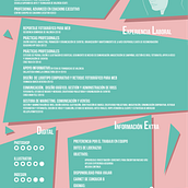 CV 2016. Un progetto di Graphic design, Illustrazione tradizionale, Marketing e Social media di maria jose garcia moreno - 03.12.2016