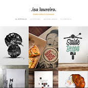 Mi Proyecto del curso: Portfolio de diseño & Ilustración . Isa Loureiro Ein Projekt aus dem Bereich Webdesign von Isabel Dias Loureiro - 04.12.2016