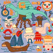 Mi Proyecto del curso: Pattern Design analógico y digital. Design, Editorial Design, and Traditional illustration project by marlepez - 12.06.2016
