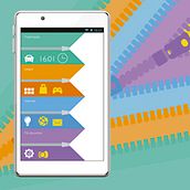 Propuesta Interface estilo flat design  . Un proyecto de Diseño y Diseño interactivo de Veronica Ortiz Risco - 11.12.2016