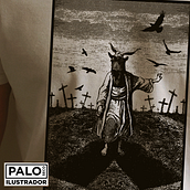 Lamb of God. Graphic Design, Traditional illustration, and Screen Printing project by Pablo Sotelo - 12.18.2016