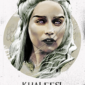 Mi Proyecto del curso: Retrato ilustrado con Photoshop - Khaleesi. Graphic Design, and Traditional illustration project by Ari - 12.26.2016