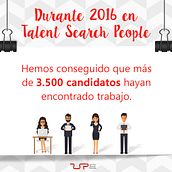 Infografía anual 2016 de Talent Search People. Br, ing & Identit project by Talent - 12.28.2016
