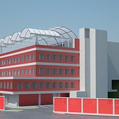Biblioteca Central - Universidad de Oriente (. 3D, and Architecture project by Carlos Perez - 12.29.2016