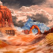 Mi Proyecto del curso: Matte Painting: creando mundos fotorrealistas. Set Design, Sculpture, Traditional illustration, and Painting project by David Sanchez Rodriguez - 02.13.2017