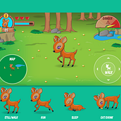 Videogame UI and Graphics - Deer. Game Design, Graphic Design, and UX / UI project by Alessio Conte - 01.05.2017