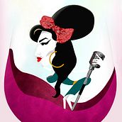 Proyecto Final AmyWinehouse. Graphic Design, Traditional illustration, and Fine Arts project by Carmen - 01.08.2017