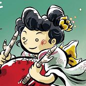 Carteles JAPAN FESTIVAL. Traditional illustration project by Carolina Albalá - 01.10.2017