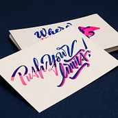 Yani & Guille – Letterpress Postcards. Un proyecto de Diseño, Tipografía y Diseño de automoción de Yani&Guille - 10.01.2017
