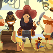 Piratas!. Traditional illustration project by Diego Pérez - 03.06.2015