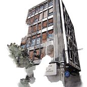A walk by the city. Painting project by Marsilio Martín - 01.13.2017