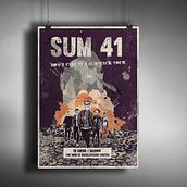 SUM 41- Don't Call It A Sum-Back Tour Poster. Een project van Grafisch ontwerp, Traditionele illustratie y  Muziek van battduck - 14.01.2017