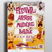 Festival des Aperos Musique de Blesle. Design project by Juan Manuel Vega Horcas - 01.17.2015