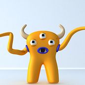 Mi monstruo en la ciudad. 3D, and Character Design project by Adrián Martini - 01.21.2017
