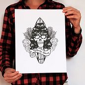 Ilustración y diseño para serigrafía #02. Un progetto di Illustrazione tradizionale e Serigrafia di Leila Argul - 30.09.2016