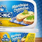 Manteiga Picnic - Proyecto para redesign de las mantequillas Pic Nic (Paraná/Brasil). Br, ing, Identit, and Packaging project by Edmundo Miranda - 01.23.2017