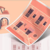 FIVE TONES of SUNSET. Traditional illustration, Animation, Architecture, Interior Architecture, Street Art, Fine Arts, Comic, Art Direction, Design, Graphic Design, Web Design, and Advertising project by Gastón Bruno - 01.23.2017